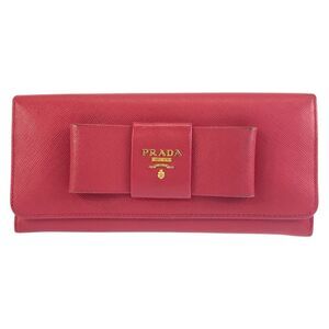 Prada Saffiano Ribbon Long Wallet